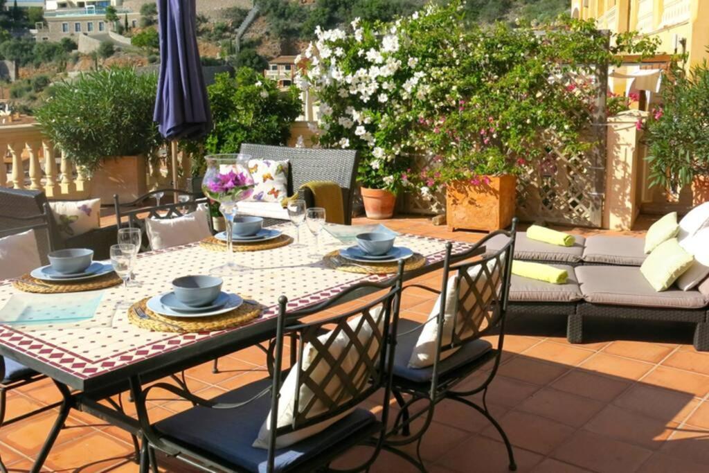 Puerto Soller Seaview Apartment: Private Terrace & Pool Port De Soller Exterior photo