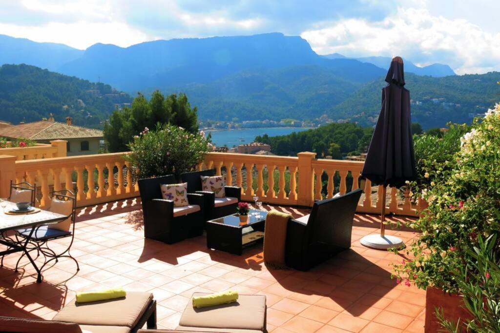Puerto Soller Seaview Apartment: Private Terrace & Pool Port De Soller Exterior photo